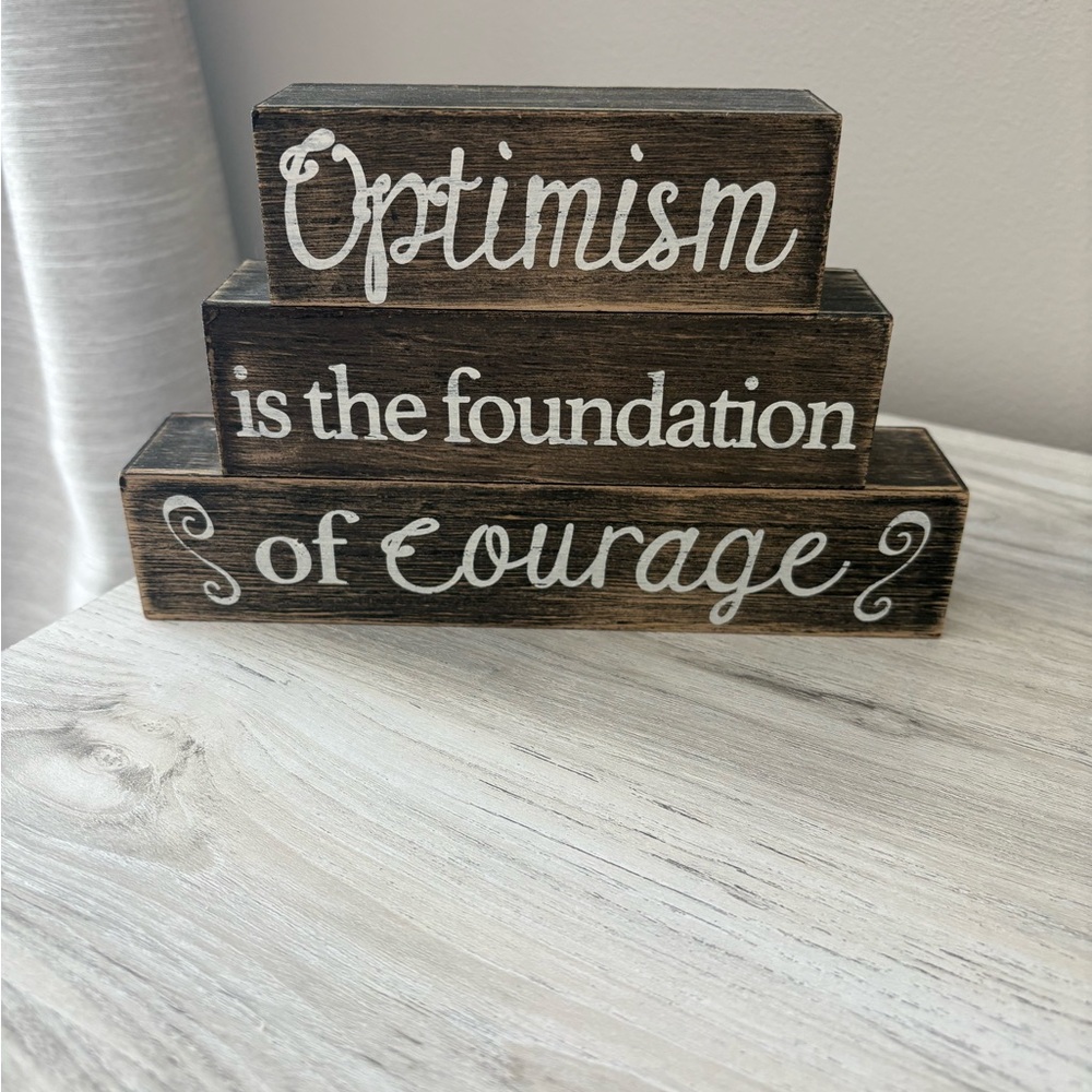 Rustic Wooden Inspirational Sign